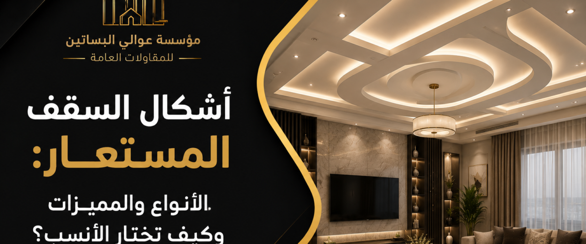 اشكال السقف المستعار