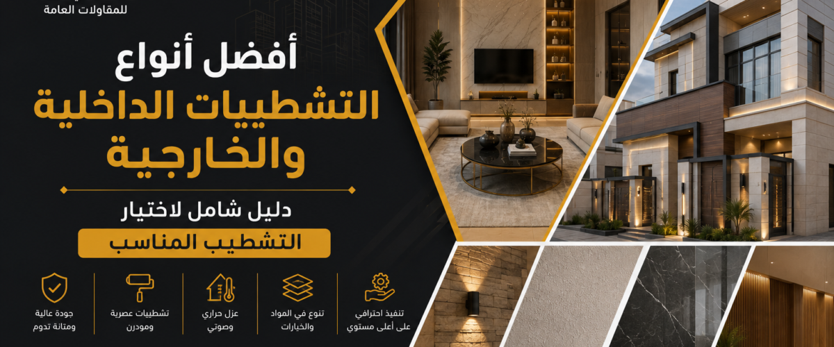 افضل انواع التشطيبات