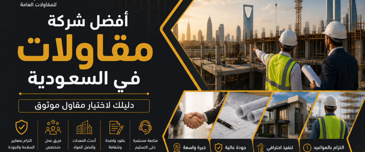 افضل شركة مقاولات في السعودية
