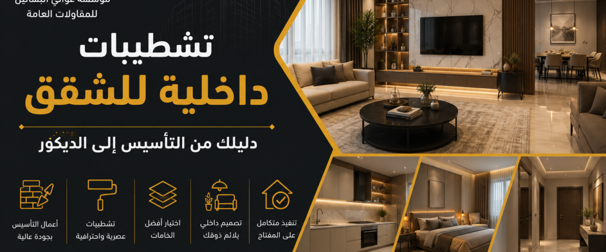 تشطيبات داخلية للشقق