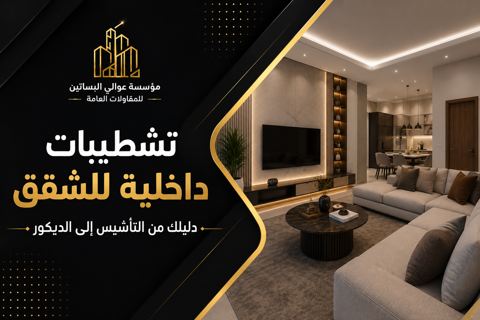 تشطيبات داخلية للشقق