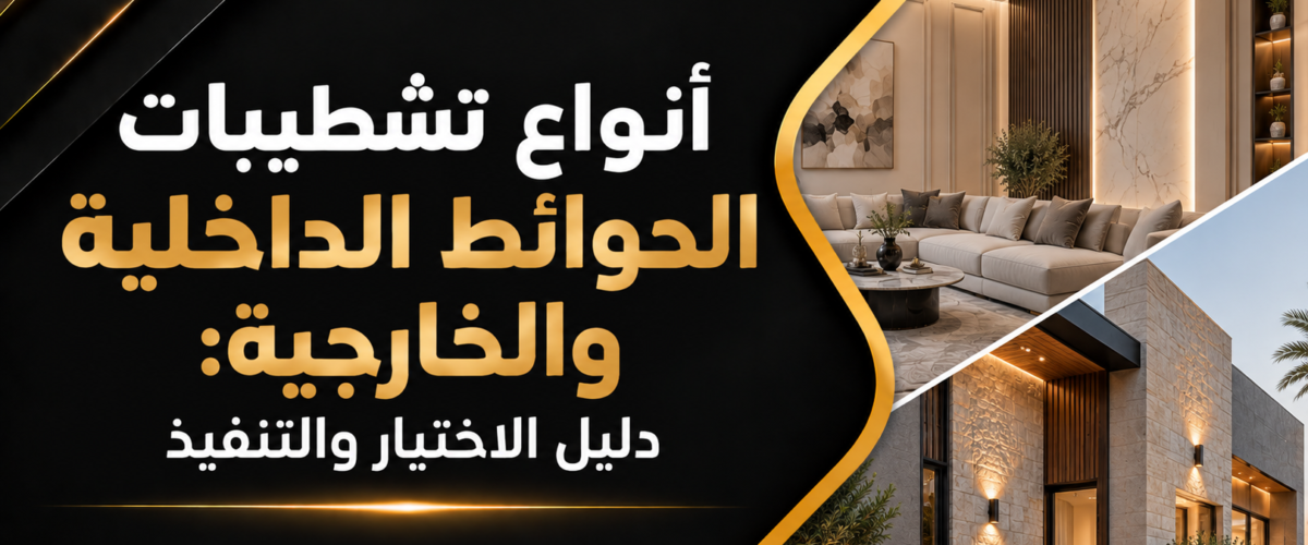 أنواع تشطيبات الحوائط