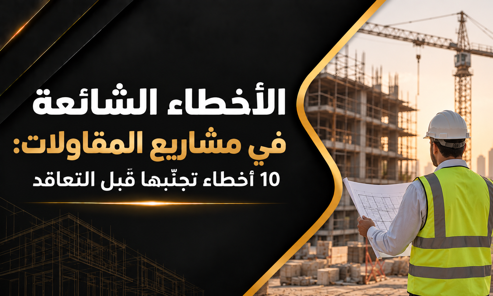 الأخطاء الشائعة في مشاريع المقاولات