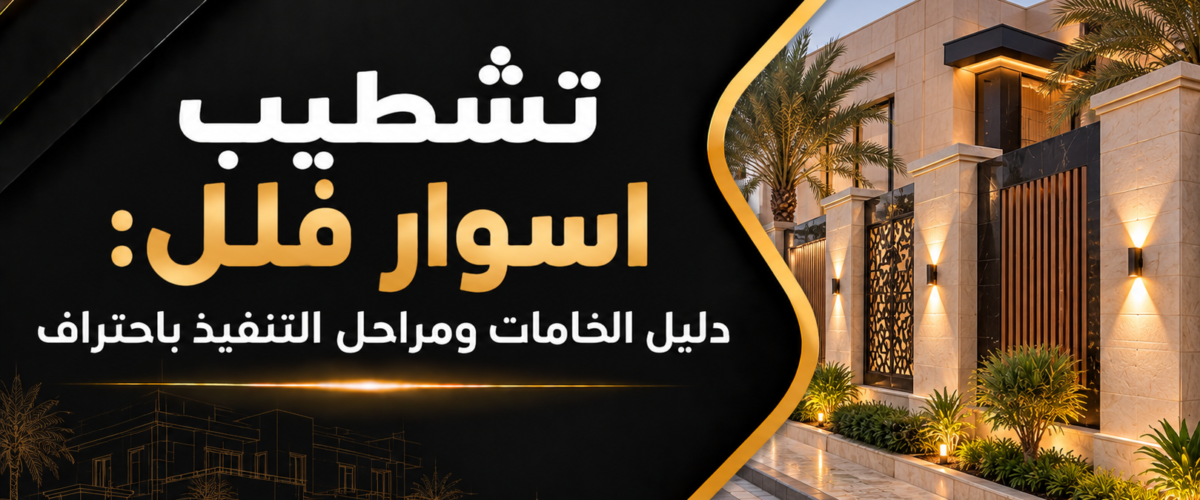 تشطيب اسوار فلل