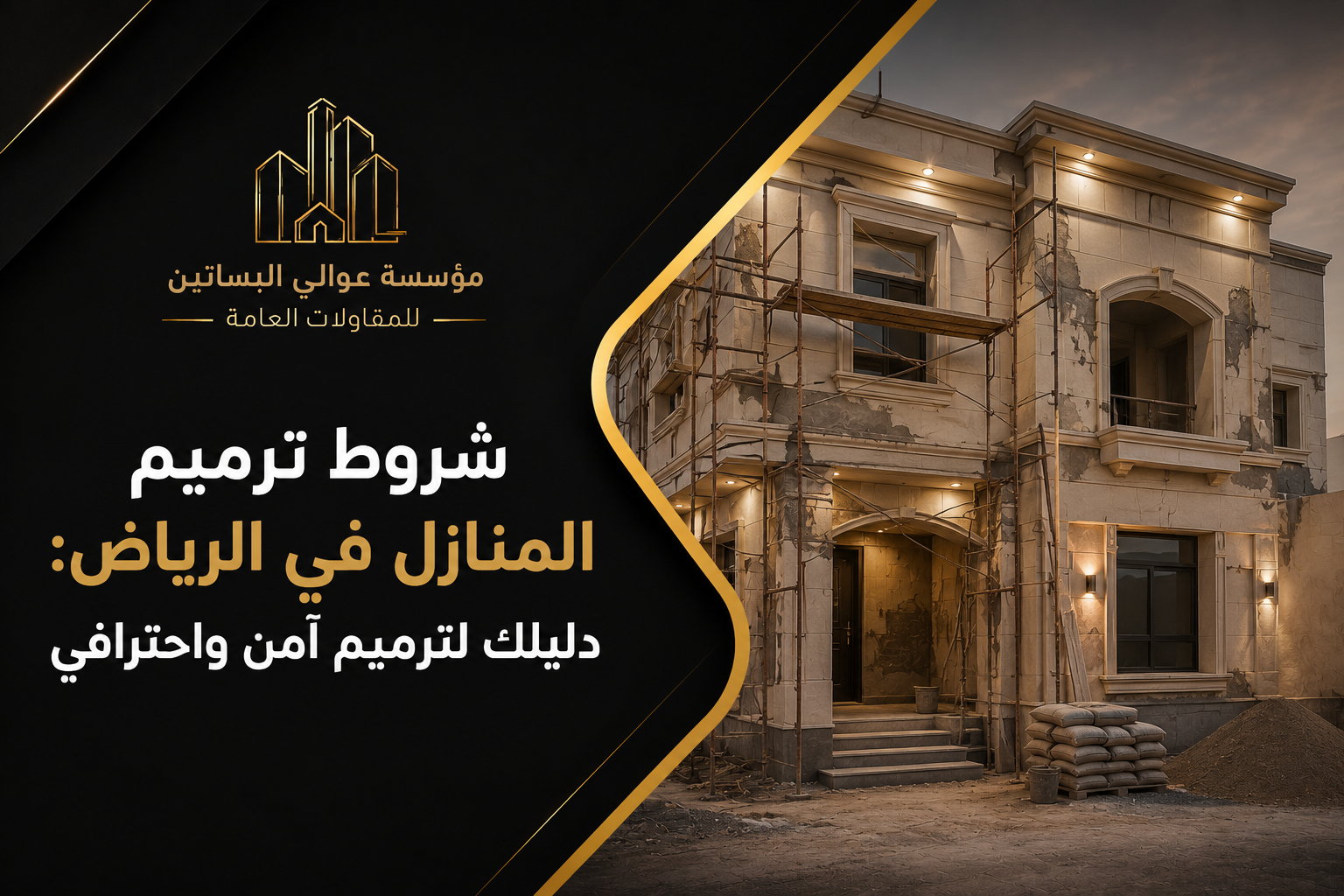 شروط ترميم المنازل