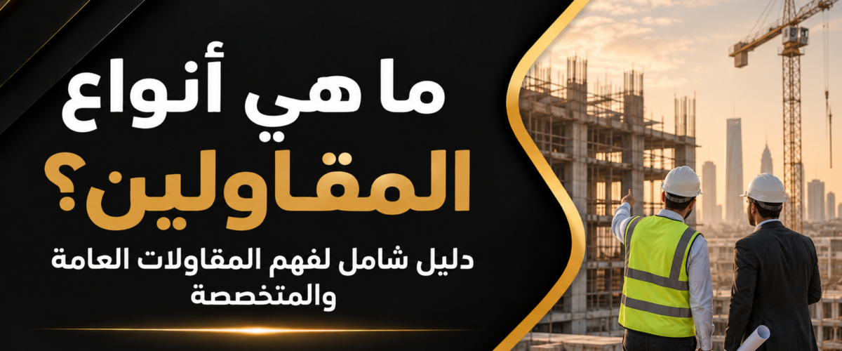 ما هي أنواع المقاولين