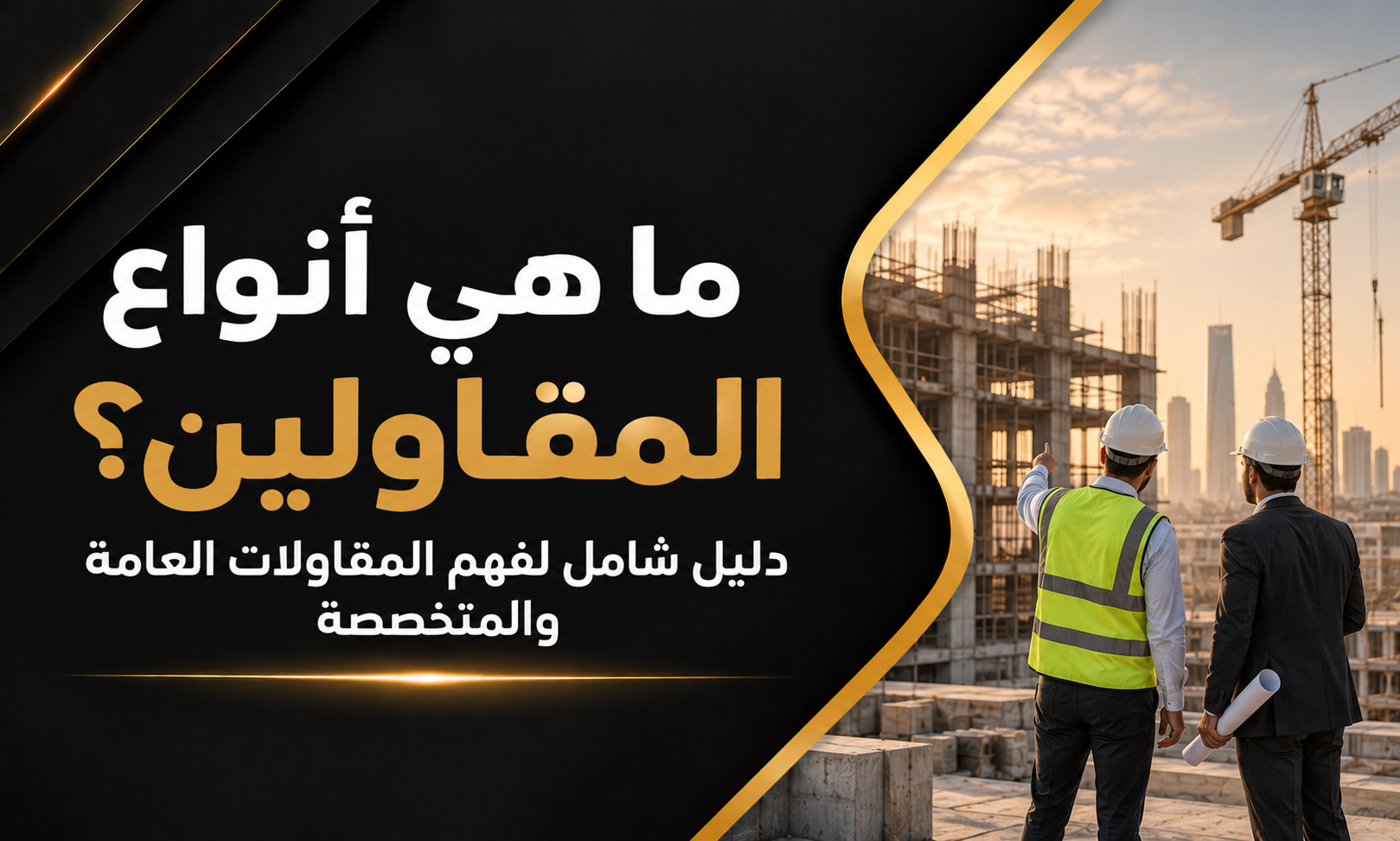 ما هي أنواع المقاولين