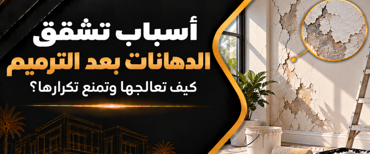 أسباب تشقق الدهانات بعد الترميم