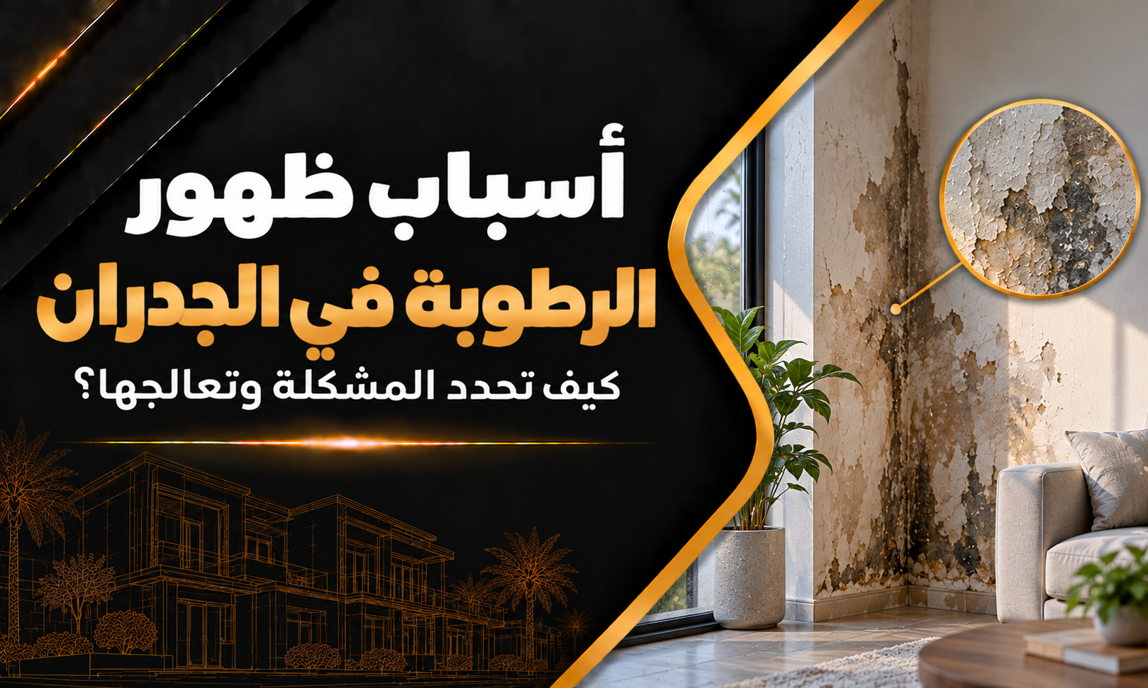أسباب ظهور الرطوبة في الجدران