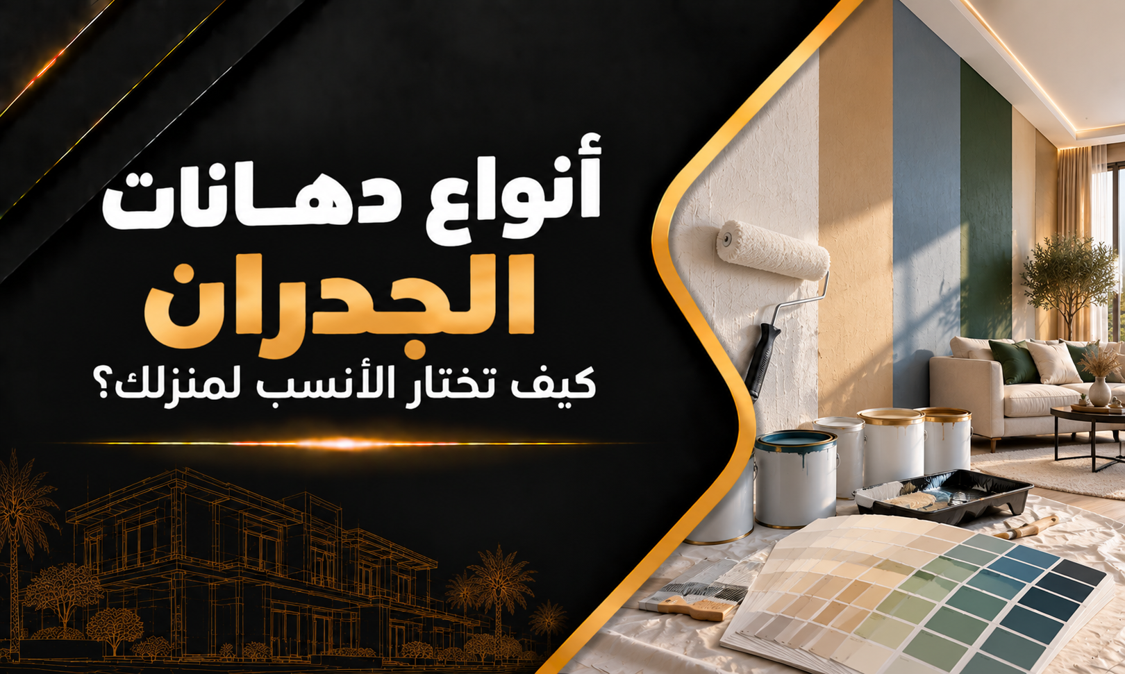أنواع دهانات الجدران