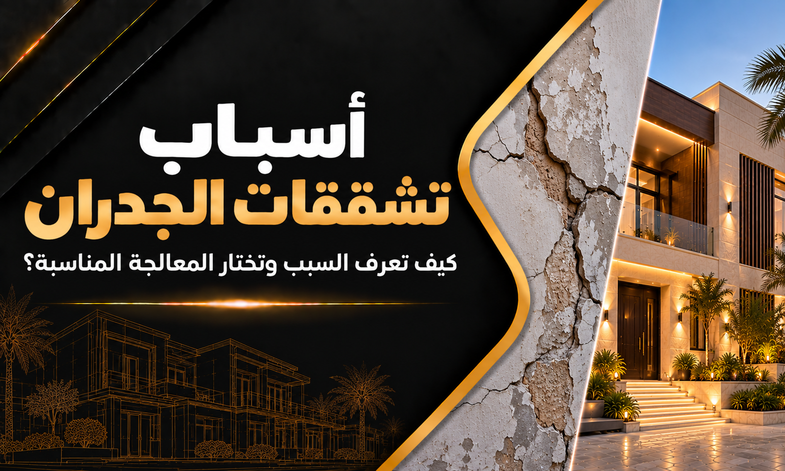 اسباب تشققات الجدران