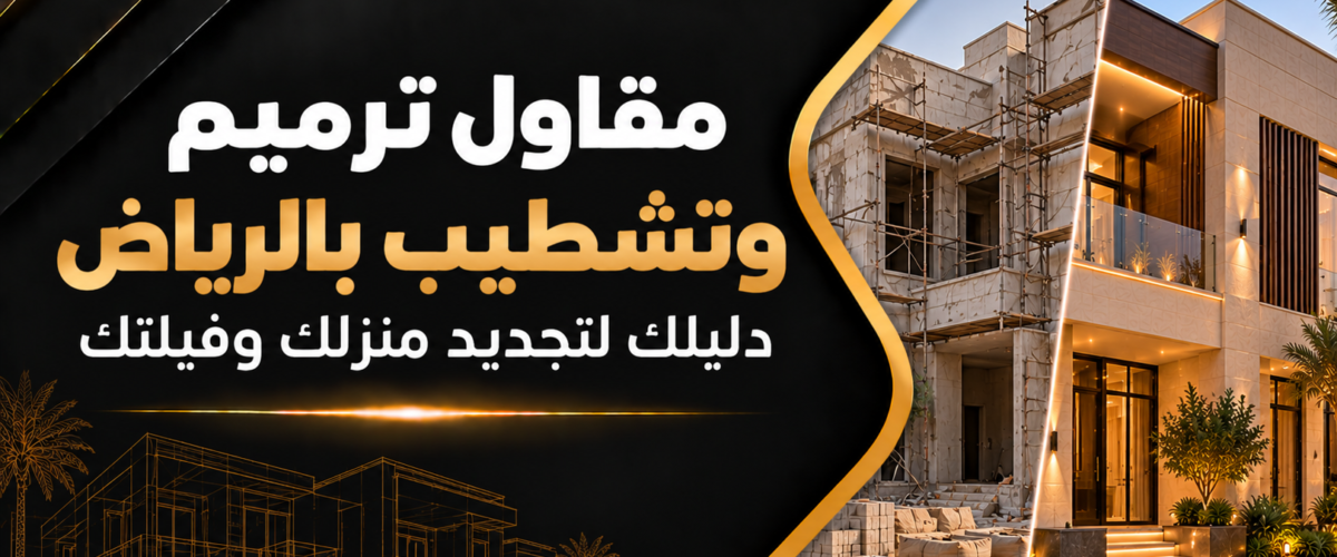 مقاول ترميم وتشطيب بالرياض